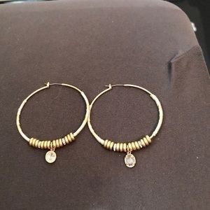 Juicy pierced hoop earrings